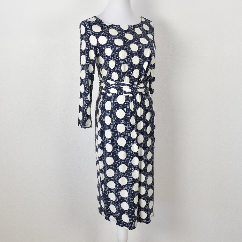 Boden Michelle Jersey Dress Polka Dot - 6 - Picture 7 of 9
